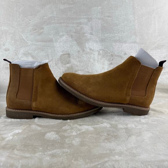 Steve Madden Highlyte Suede Leather Chelsea Boots Men\'s Size 9M Tan main image 4